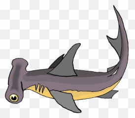 Cute Cartoon Hammerhead Sharks Clipart - Hammerhead Shark Pics Free Png,Hammerhead Shark Png