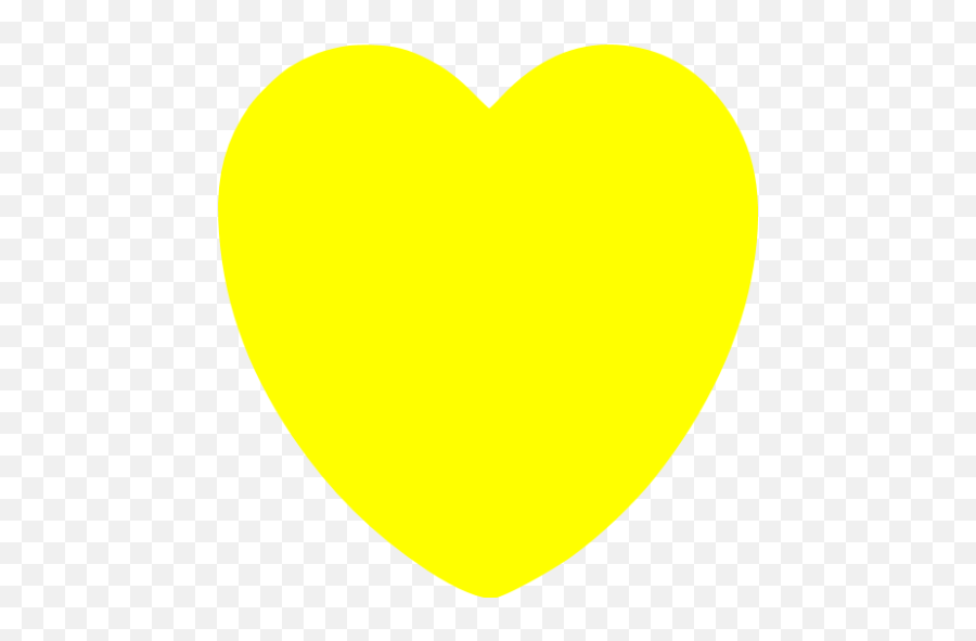 Yellow Heart 58 Icon - Heart Png,Yellow Heart Png