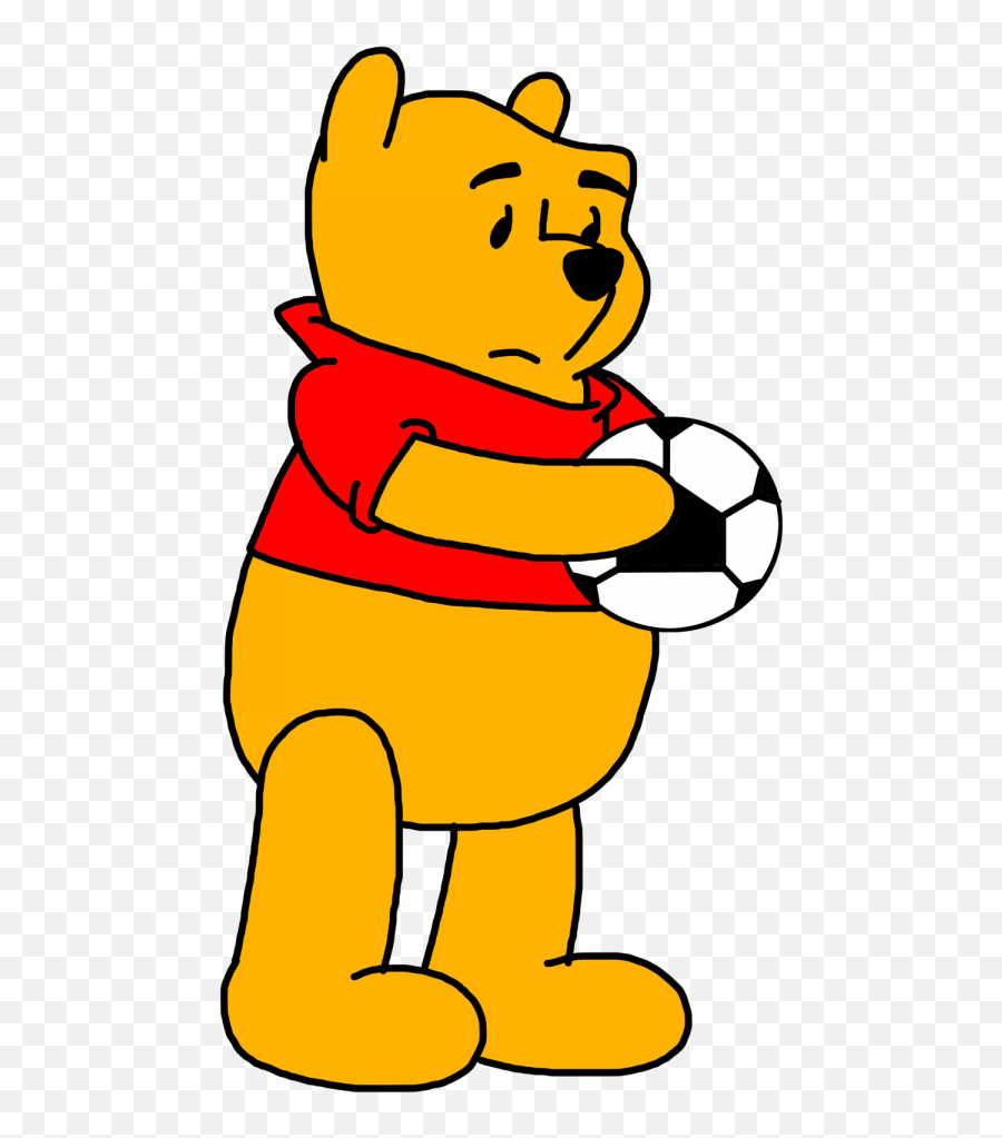 Winnie Pooh Holding Soccer Png Image - Character Of Winnie The Pooh,Winnie The Pooh Transparent