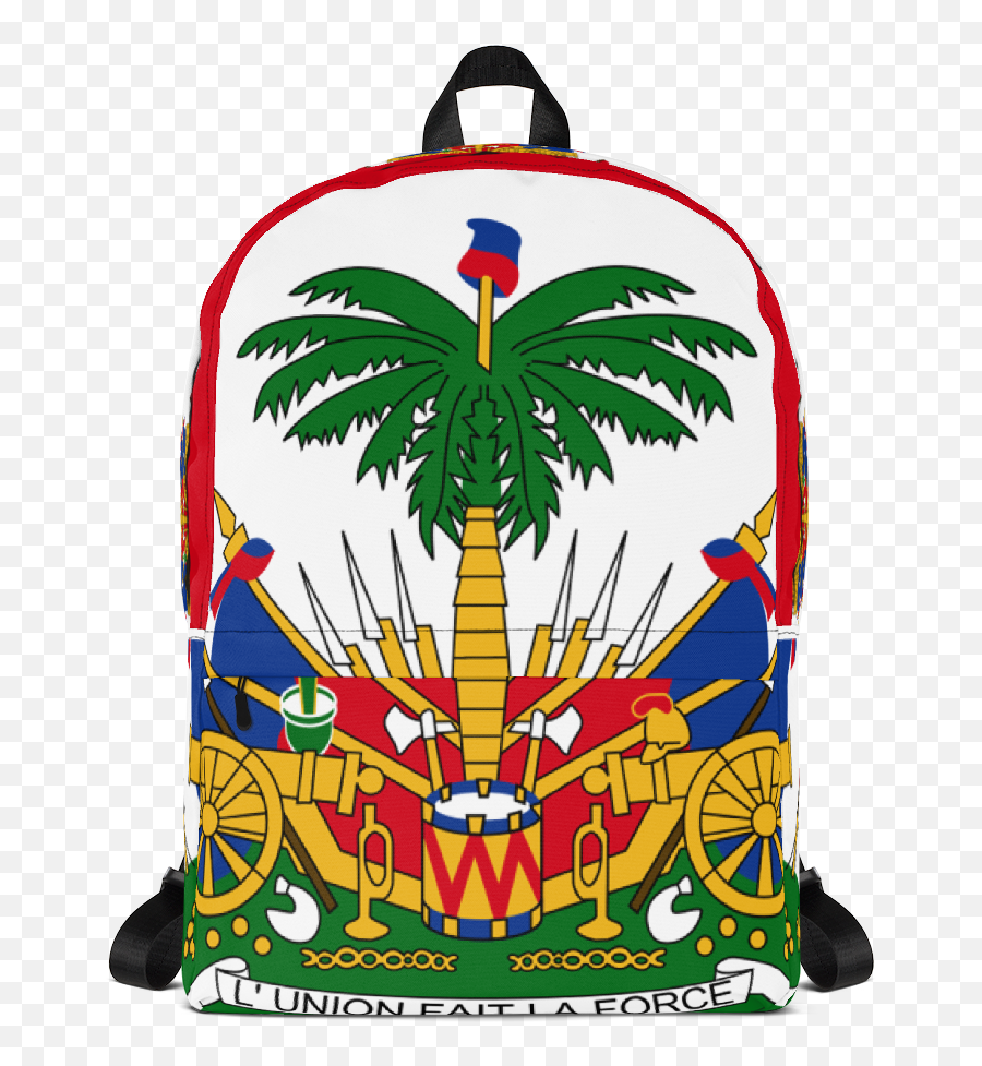 Haiti Flag Backpack Red - Haitian Flag Coat Of Arms Png,Haitian Flag Png