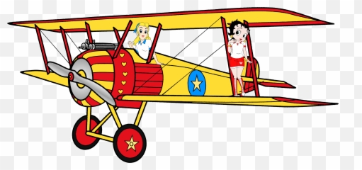 Betty Boop Images Sally - Cartoon Png,Biplane Png
