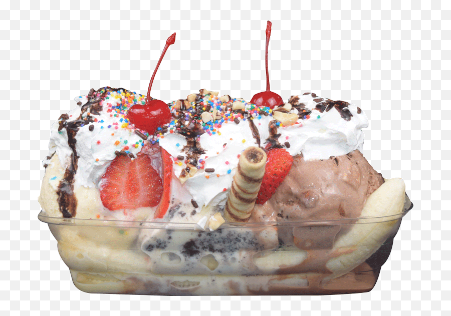 Banana Split - Fruit Cake Png,Banana Split Png