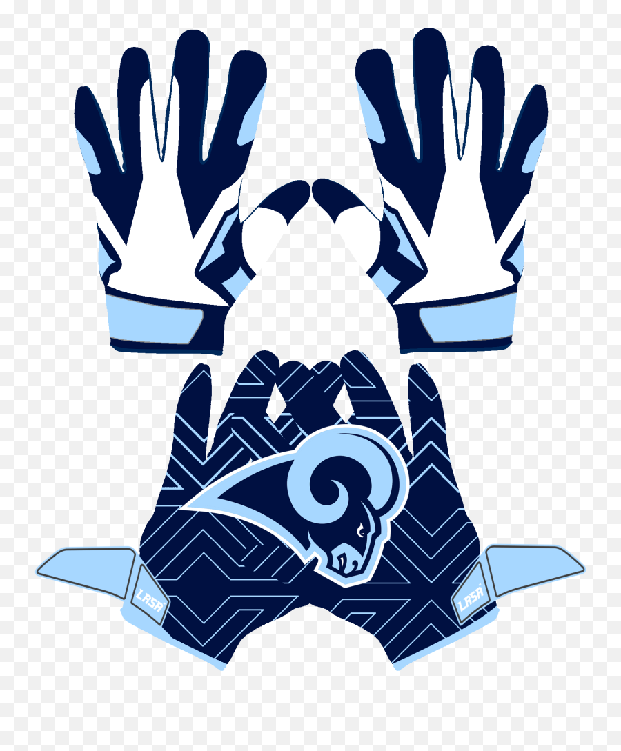 Gloves Clipart Football Glove - Football Gloves Clipart Png,La Rams Logo Png