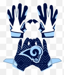 Gloves Clipart Football Glove - Football Gloves Clipart Png,La Rams Logo Png