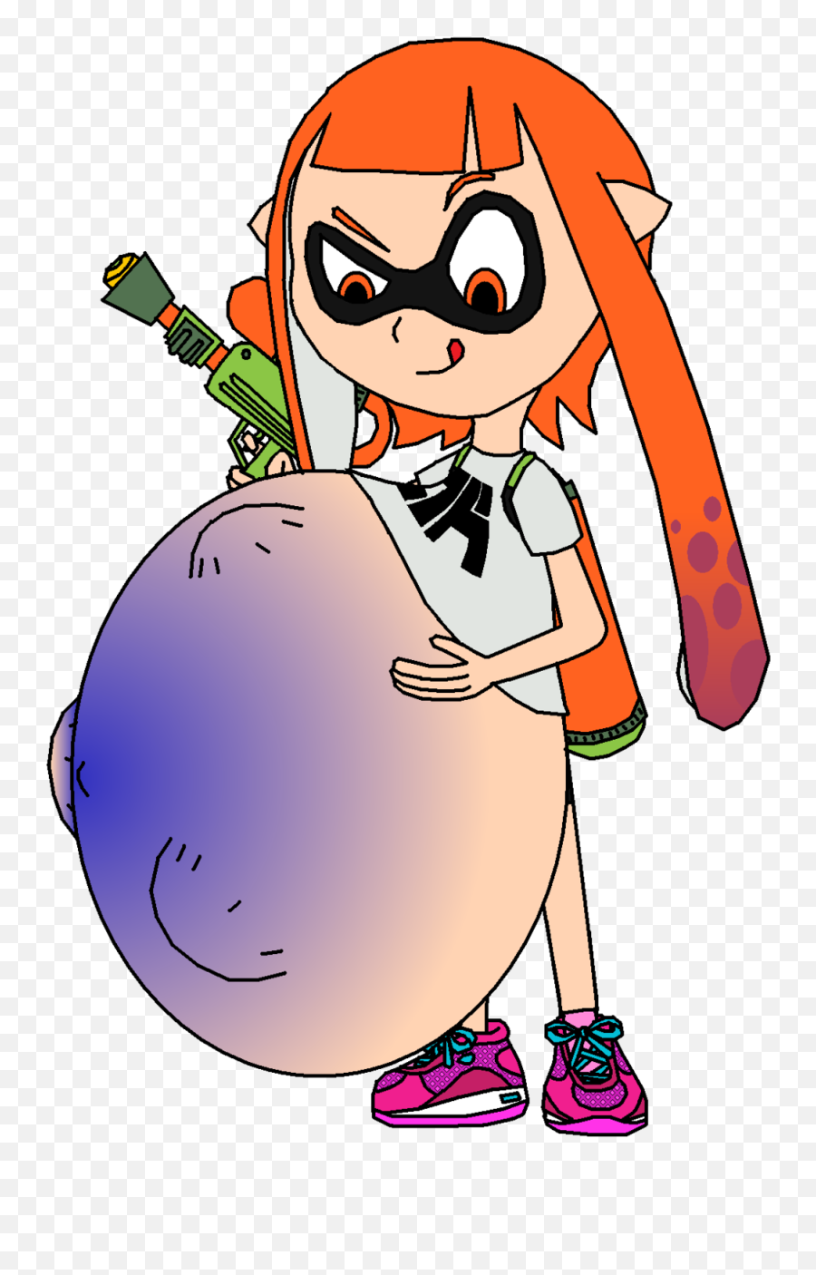 Download Belly 10241534 Transprent Png Free - Splatoon Inkling Girl Sad,Inkling Transparent