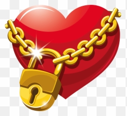 Locked Heart Png Clipart