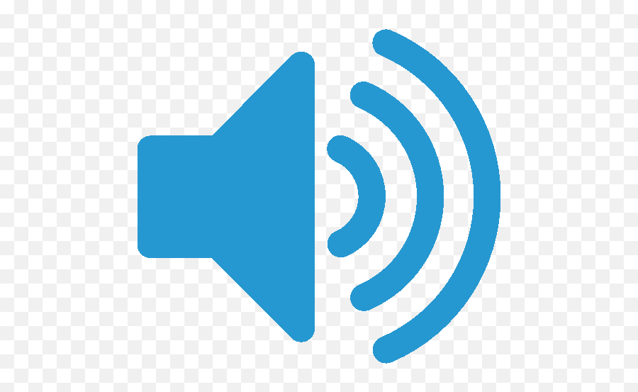 Audio - Transparent Blue Audio Icon Png,Sound Icon Not Working