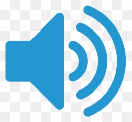 Audio - Transparent Blue Icon png