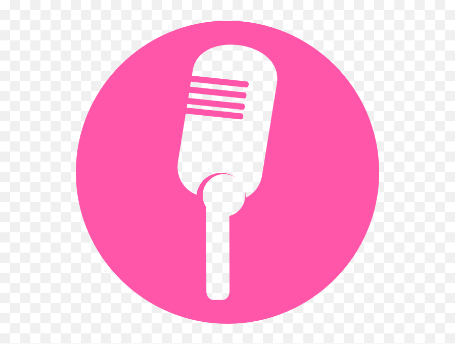 Download Mic Clipart Pink - Clipart Pink Microphone Png,Pink Clip Art Icon
