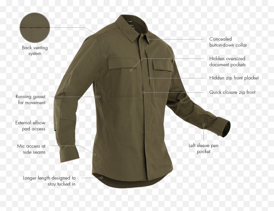 Specialist Long Sleeve Tactical Shirt - Tactical Shirt Long Sleeve Png ...