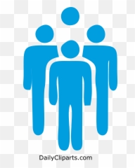 Women Icon Png Transparent - Group Of Blue People