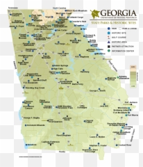 Georgia State Parks U0026 Historic Sites Map Department Of - Ga png