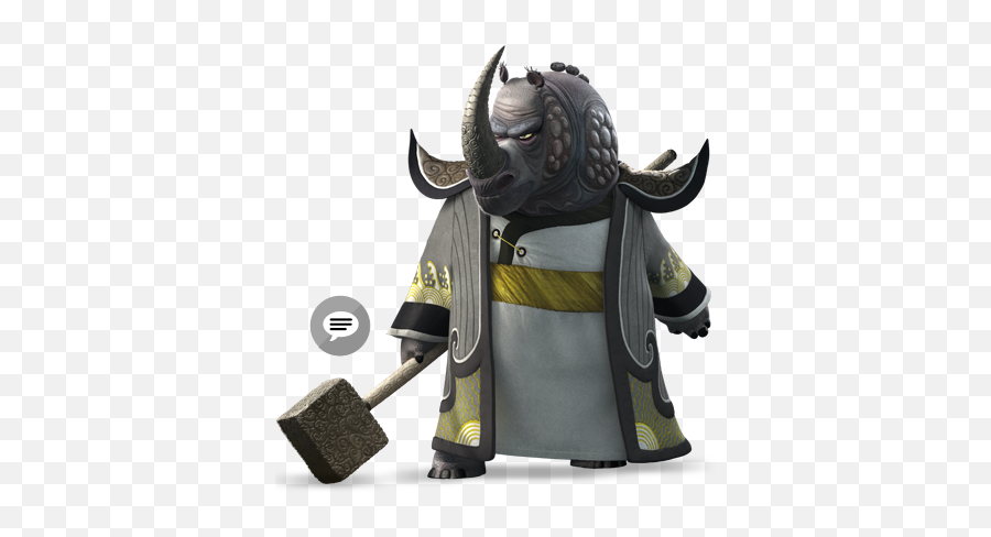 Thundering Rhino Characters Kung Fu Panda Insectos - Kung Fu Panda Rhino Png,Rhino Icon