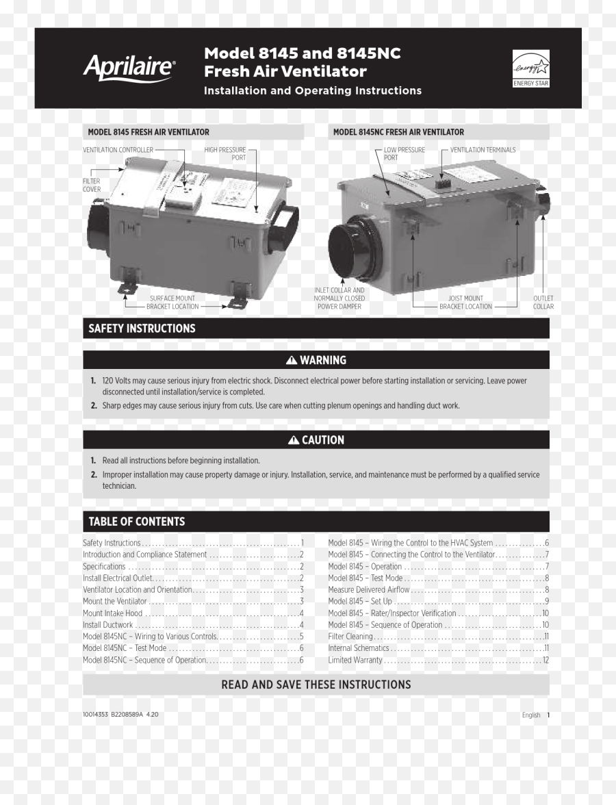 Aprilaire Fresh Air Ventilator - Vertical Png,Airflow Icon 15 Manual