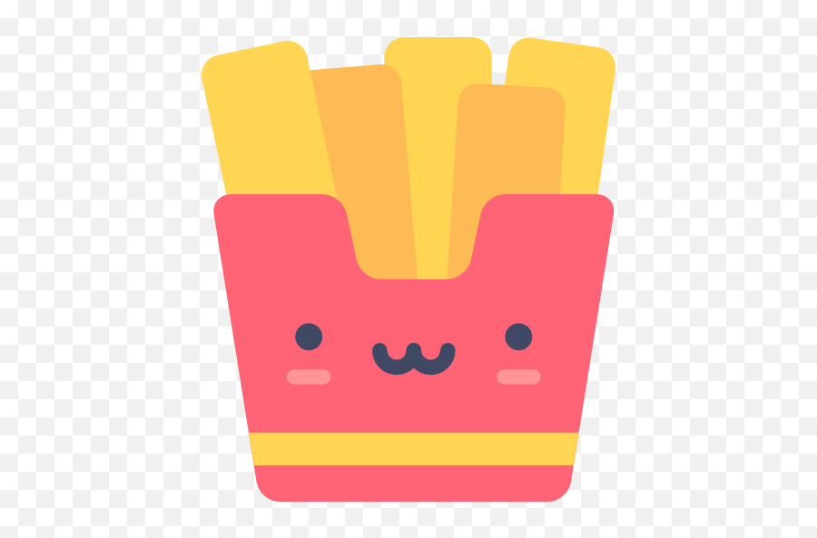 Fast Food Fries Junk French Potatoes - Cute Food Icon Png,Junk Food Icon