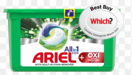 Ariel All - in1 PODS OXI Stain Removers Effect Pods With Lenor png