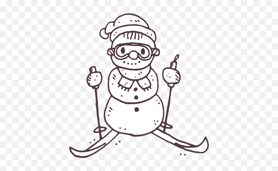 Ski Snowman Hand Drawn Icon 16 Transparent Png U0026 Svg Vector - Ski,Ski Mask Icon