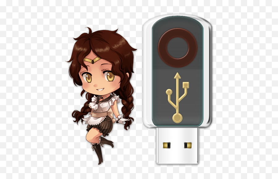 Anime Icons - Fictional Character Png,Usb Icon