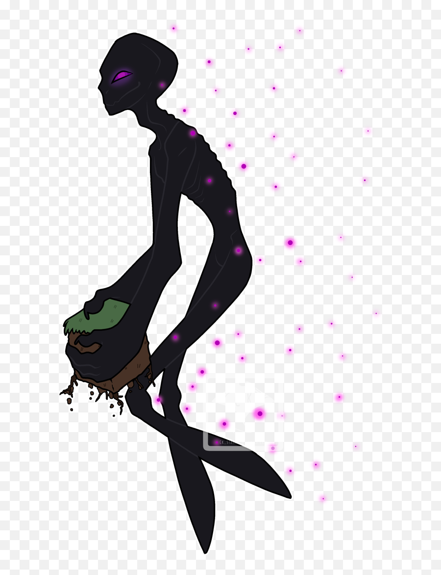 Enderman Cute - Cute Minecraft Drawings Enderman Png,Minecraft Enderman Png