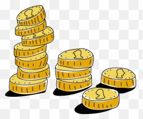 Onlinelabels Clip Art - Gold Coins Illustration Drawing Png