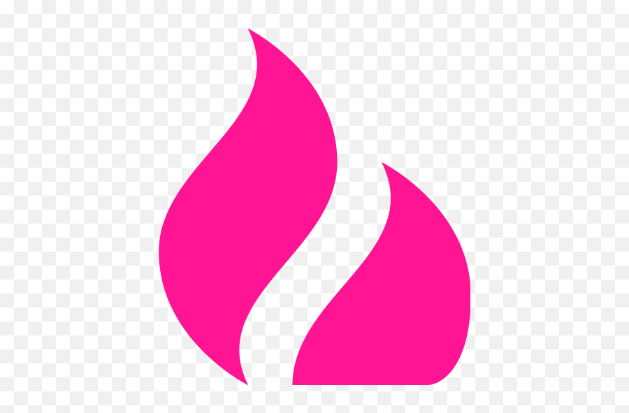 Deep Pink Fire Icon - Free Deep Pink Fire Icons Png,Simple Flame Icon