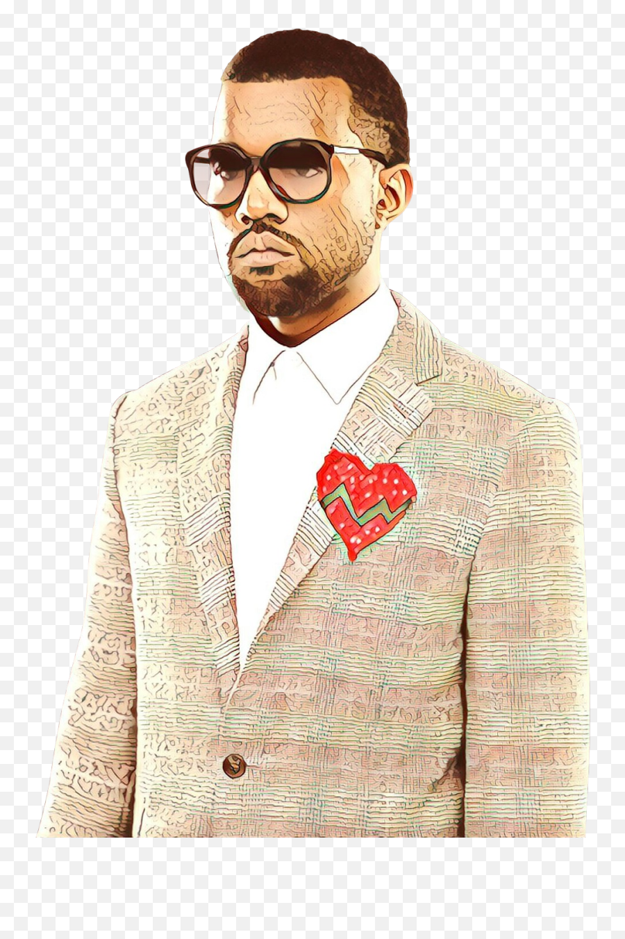 Kanye West 808s U0026 Heartbreak Hip Hop Music Moustache Singer - Kanye West Transparent 808s Heartbreak Png,Kanye Png