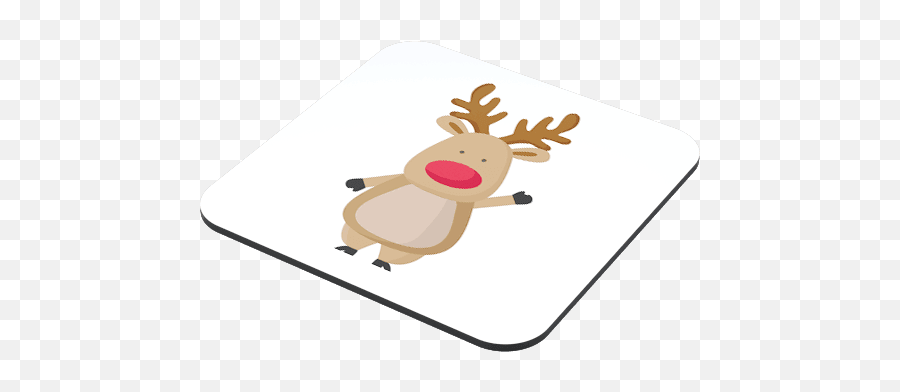Rudolph The Red Nose Reindeer Coaster - Illustration Png,Rudolph Png