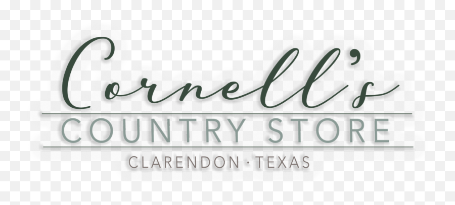 Cornellu0027s Country Store Clarendon Tx - Calligraphy Png,Simply Southern Logo