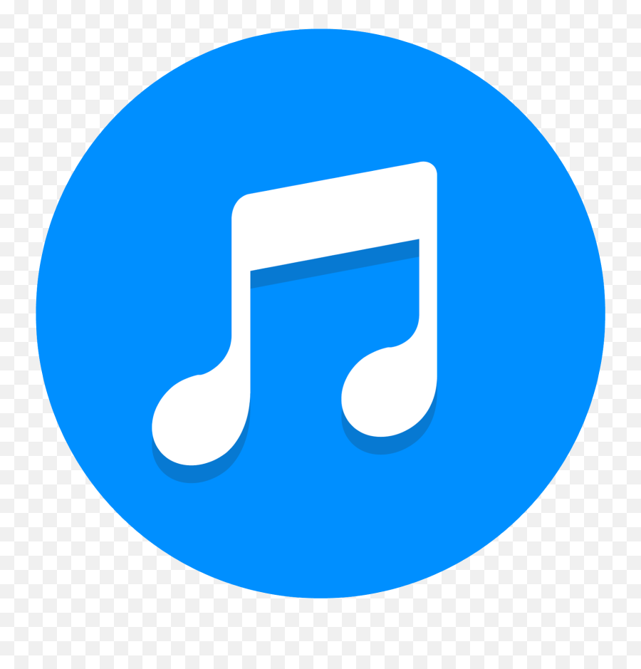 Dj Icon Png - Music Png Blue Facebook Messenger Round Icon Music Icon Circle Png,Messenger Icon Png