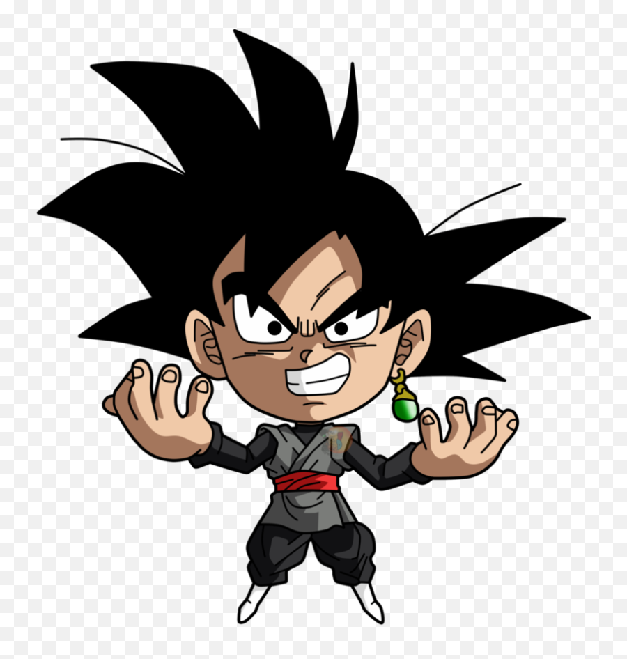 Download Goku Chibi Png - Black Goku Chibi Png,Chibi Png