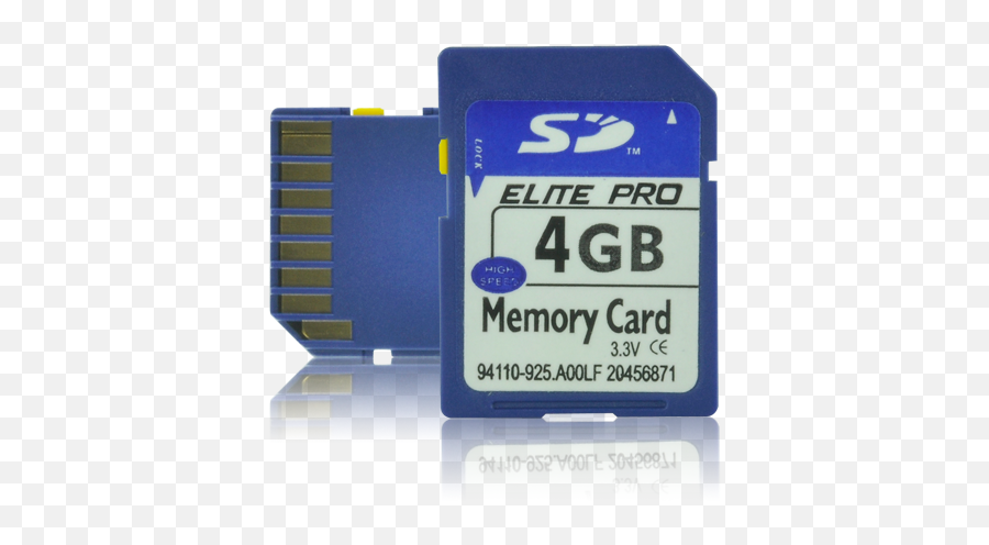 4gb Sd Memory Card Transparent Png - Memory Card,Sd Card Png