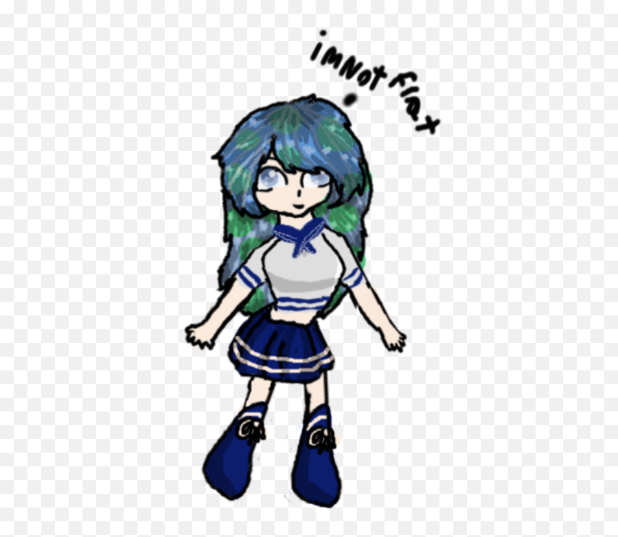 Download Hd Earth Chan Is Not Flat - Cartoon Transparent Png Blue Haired Anime Boy With Sword,Cartoon Earth Png