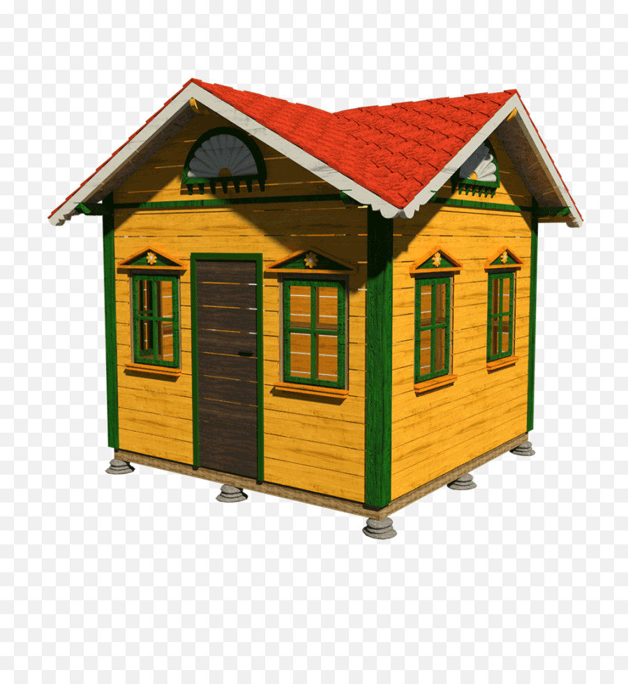 Shed Plans Mae - Cross Gable Roof Playhouse Png,Hut Png