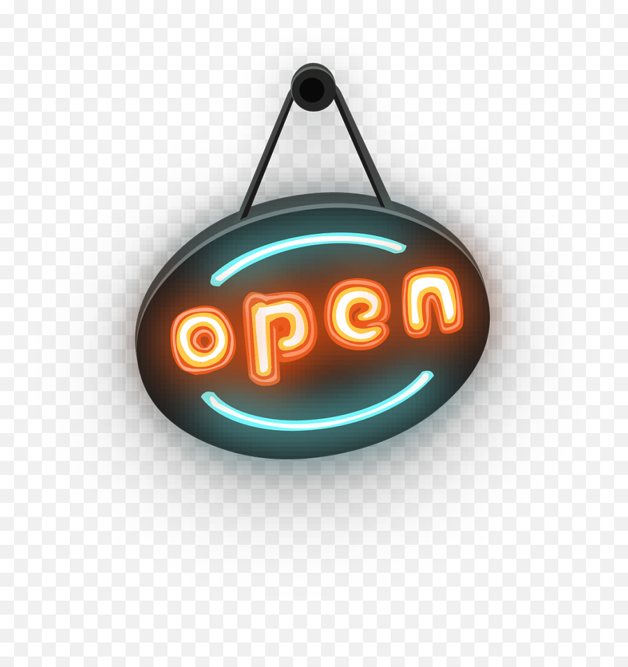Open Sign Signage - Neon Restaurant Sign Png,Open Png