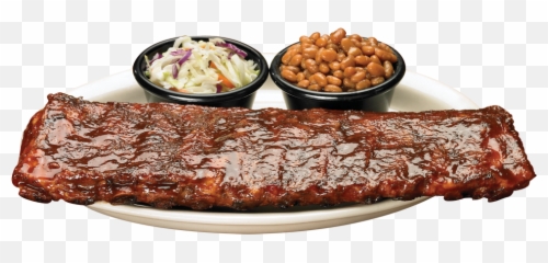 Download Plate Of Bbq Png Image - Plate Of Ribs Png,Bbq Png