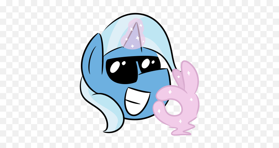 Glimglam Emoji Emote Emoticon - Transparent Pony Emote Png,Ok Hand Emoji Png