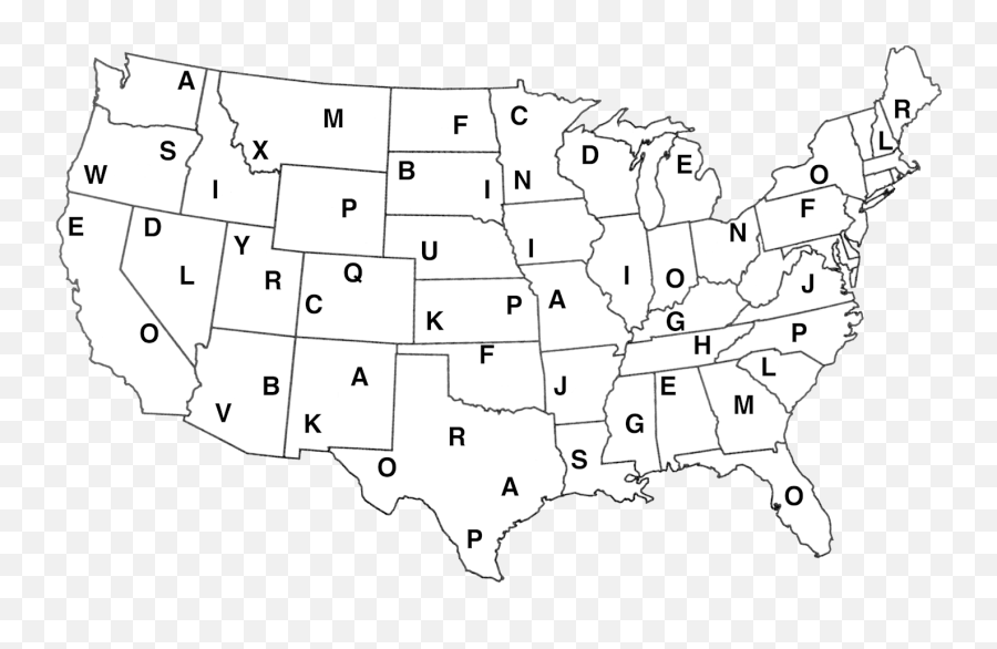 Check Answer - United States Map Outline Black And White Map Png,Us Map Outline Png
