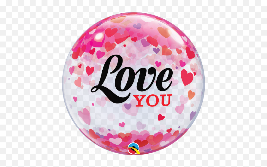 22 Confetti Heart Foil Helium Balloon - Balloons 22nd Birthday Images Pink Png,Heart Balloon Png