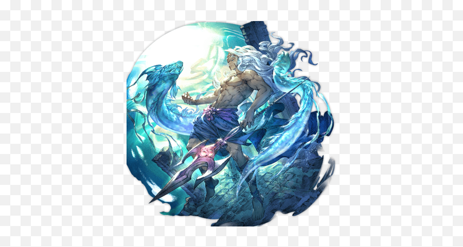 Tide Father - Poseidon Granblue Png,Poseidon Png