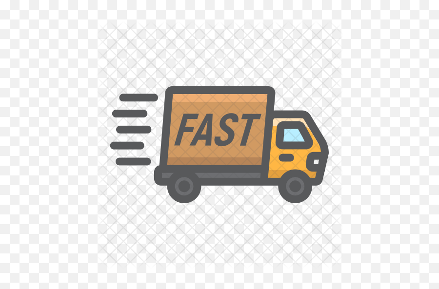 Fast Shipping Icon Of Colored Outline - Fast Shipping Icon Transparent Png,Shipping Png