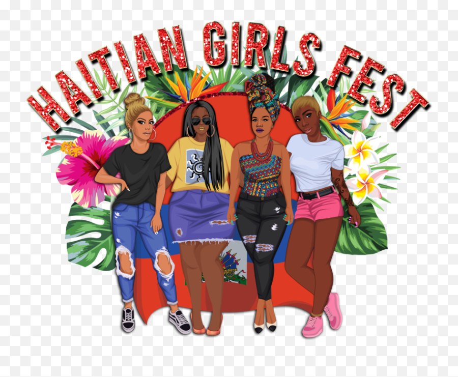 Haitian Girls Fest Png Flag