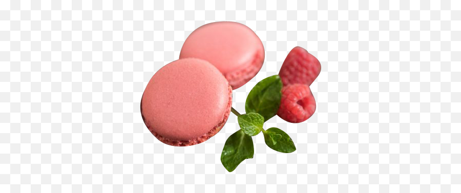 Macarons With Mint Leaf And Strawberry Transparent - Lingonberry Png,Leaf Transparent Background