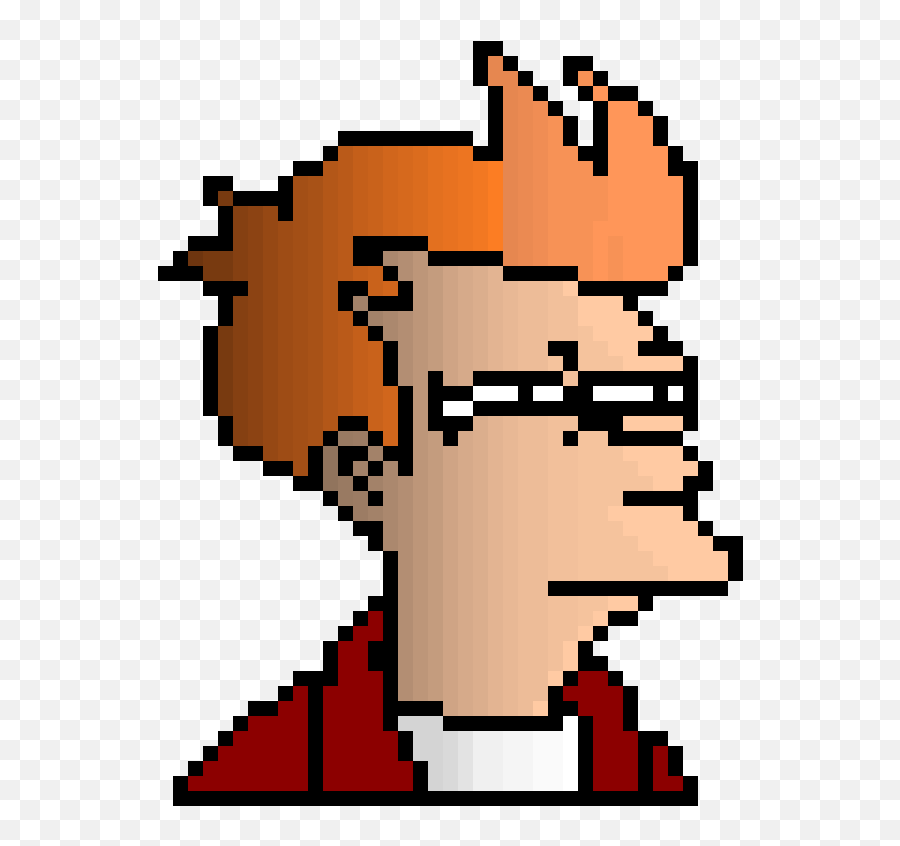 Fry Futurama Pixel Art Clipart - Pixel Art With Graph Png,Futurama Png