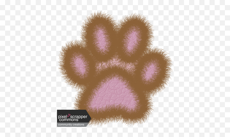 Furry Paw Print Graphic By Julie Stiltner Pixel Scrapper - Transparent Png Dog Paw Furry,Furry Png