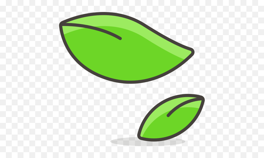 Leaf Fluttering In Wind Free Icon Of - Hoja Emoji Png,Leaf Emoji Png