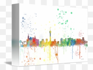 Las Vegas Skyline Png Transparent - Vertical