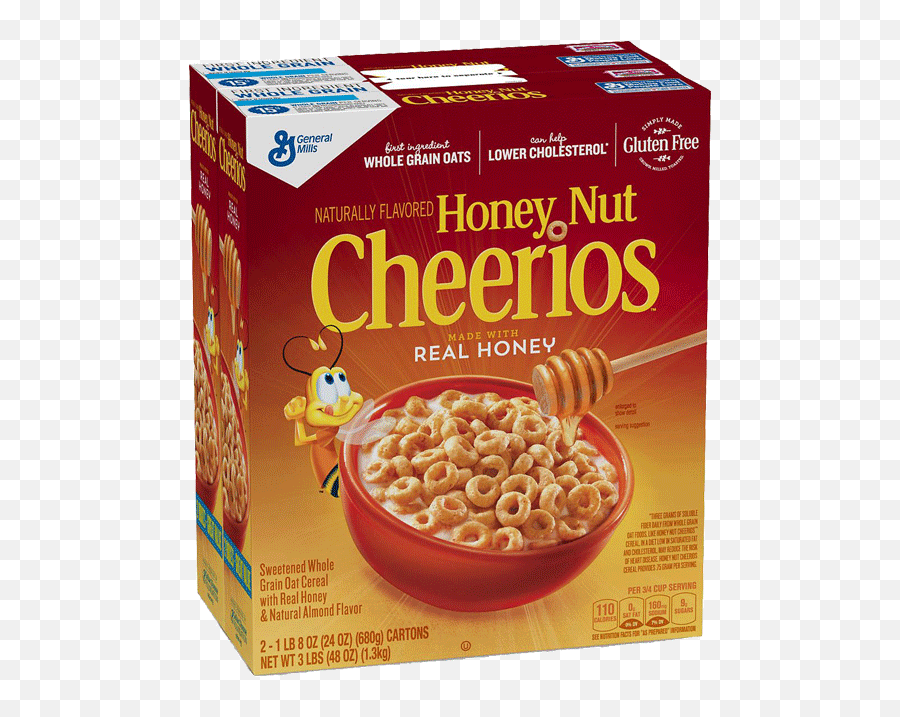 Honey Nut Cheerios Cereal Pk - Honey Nut Cheerios Png,Cheerios Png