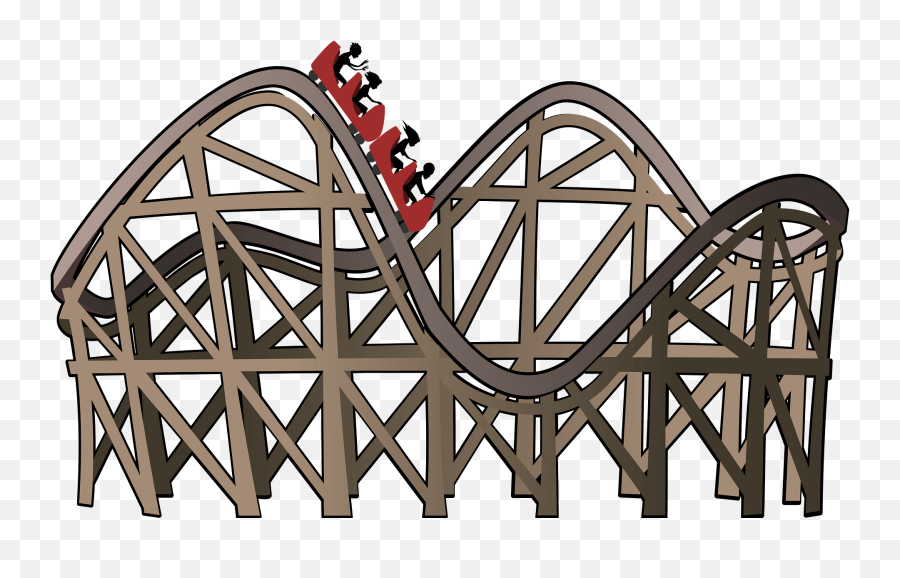 Roller Coaster Clipart - Cartoon Roller Coaster Clipart Png,Roller Coaster Transparent