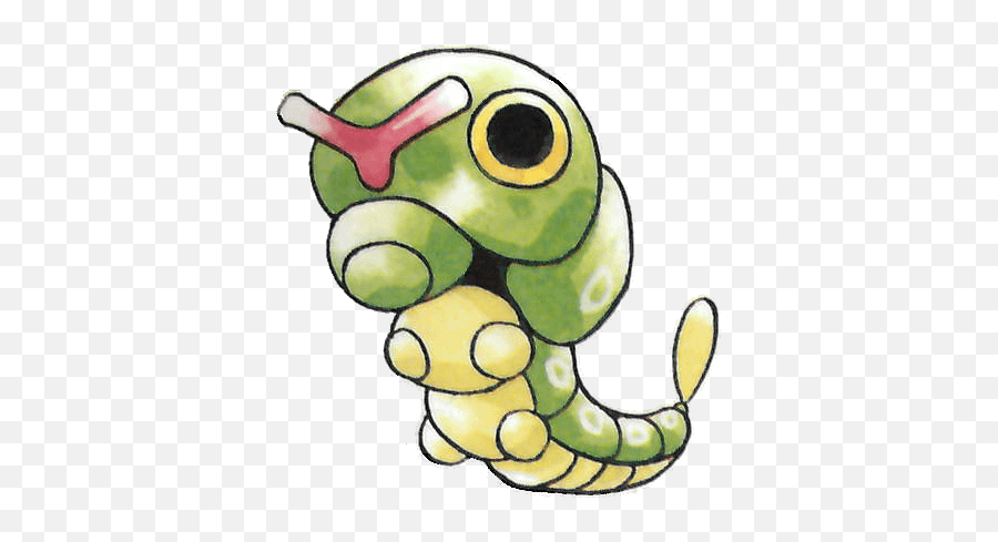 Download Caterpie From The Official Artwork Set For - Caterpie Original Art Png,Caterpie Png