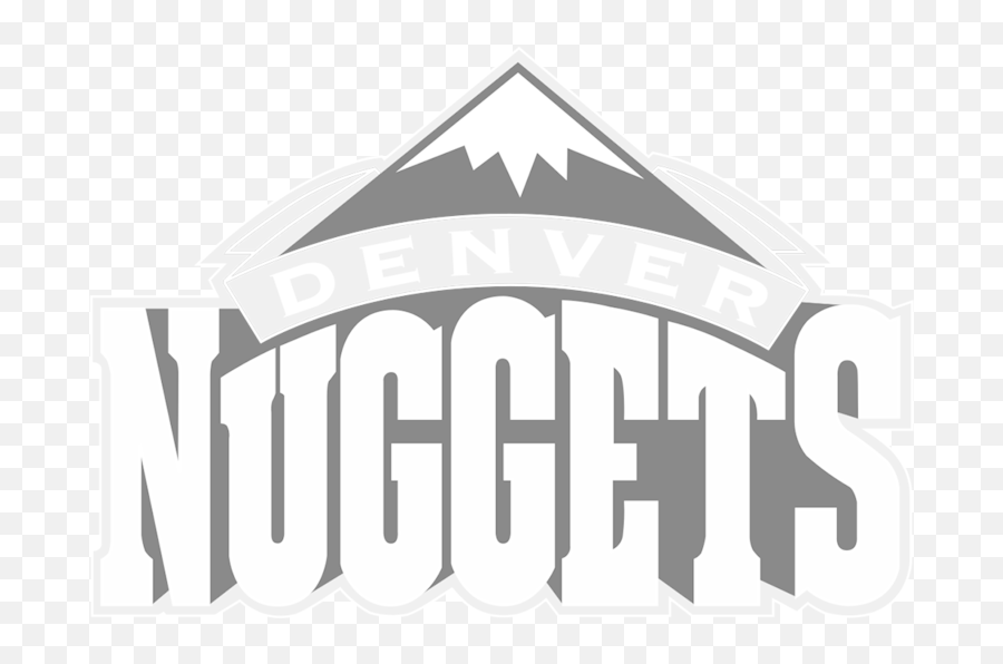 Download Denver Nuggets White Logo - Denver Nuggets Logo In Black And White Png,Denver Nuggets Logo Png